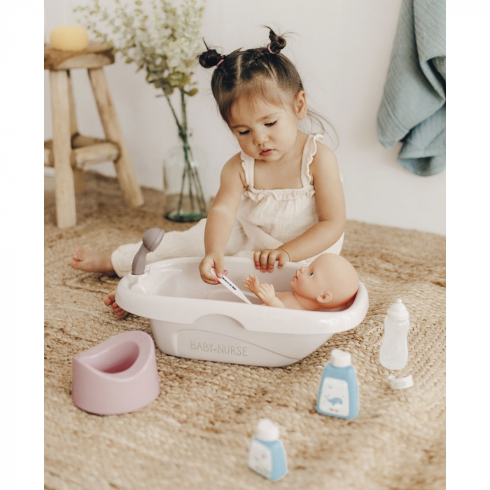Set Smoby Baby Nurse cadita, olita si accesorii pentru papusi [5]