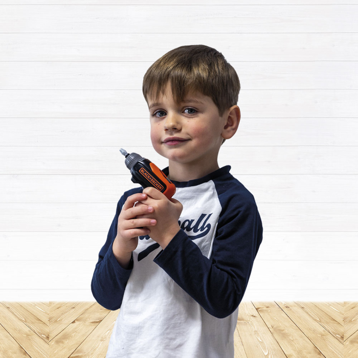 Set Smoby Camion si bormasina mecanica Black & Decker Bricolo Truck + Mini Drill cu 60 accesorii [5]