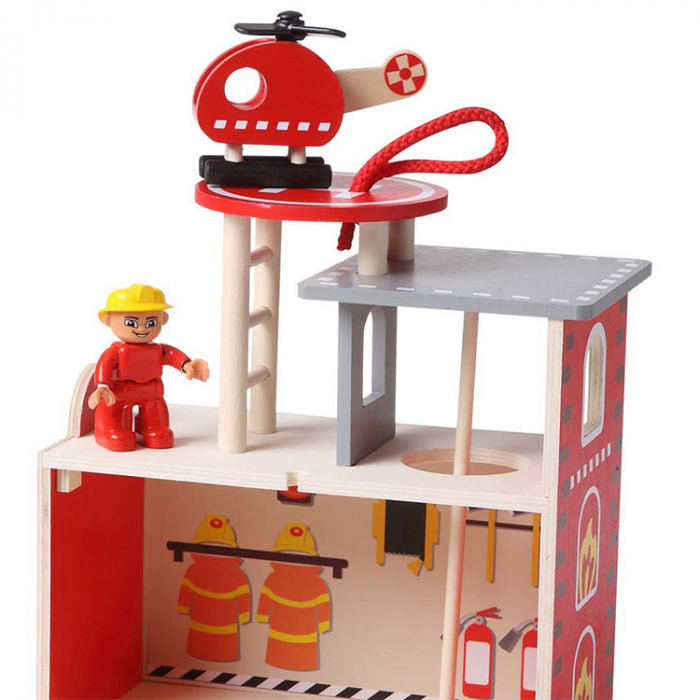 Statie pompieri din lemn [3]