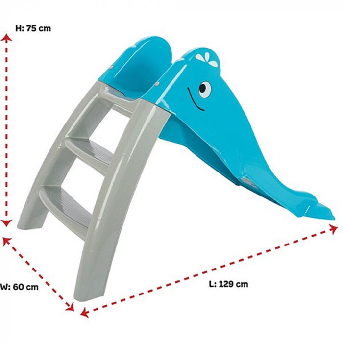Tobogan Pilsan Dolphin Water Slide blue [3]
