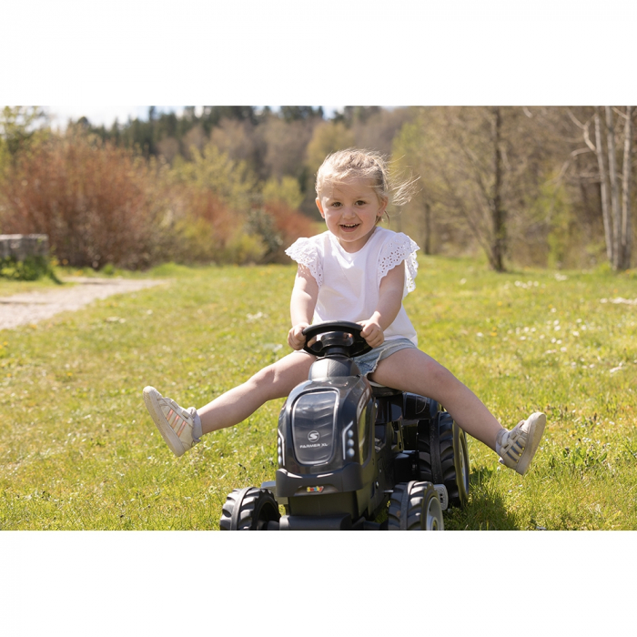 Tractor cu pedale si remorca Smoby Farmer XL negru [5]