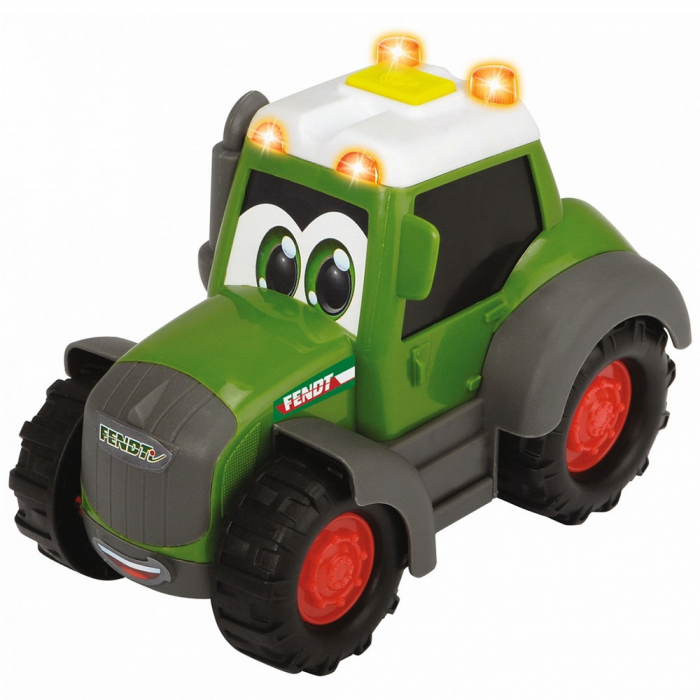 Tractor Dickie Toys Happy Fendt Animal Trailer cu remorca si figurina vaca [4]