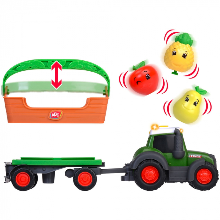 Tractor Simba ABC Freddy Fruit Trailer 30 cm cu lumini, sunete si accesorii [4]