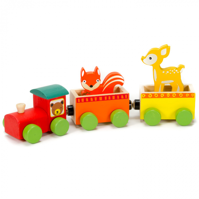 Trenulet din lemn cu animale [1]