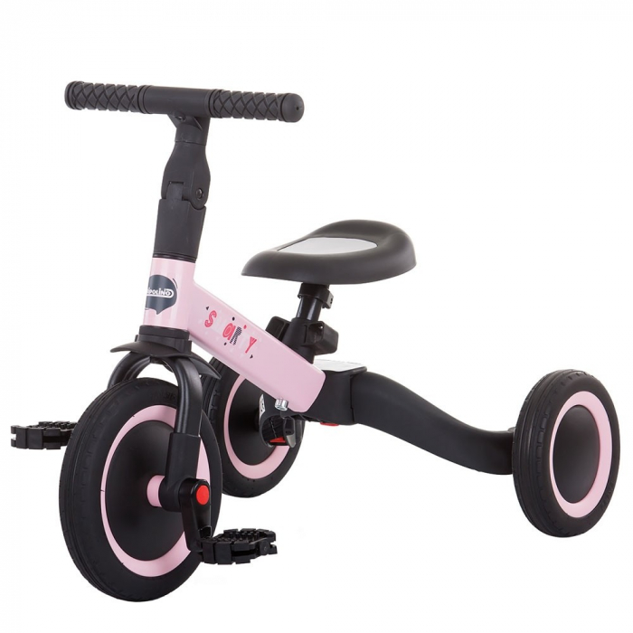 Tricicleta si Bicicleta 2 in 1 Smarty Chipolino light pink [1]