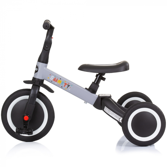 Tricicleta si bicicleta Chipolino Smarty 2 in 1 grey [2]