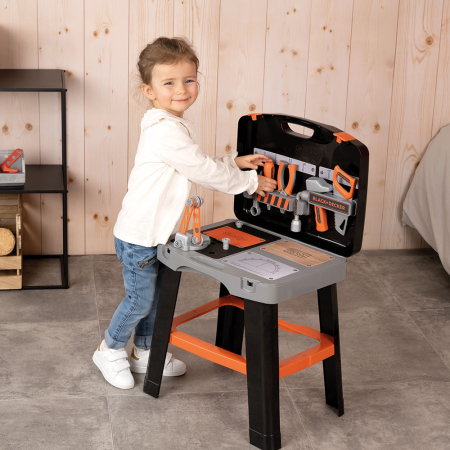 Atelier Smoby Black & Decker Bricolo Smart Workbench cu 33 accesorii [3]