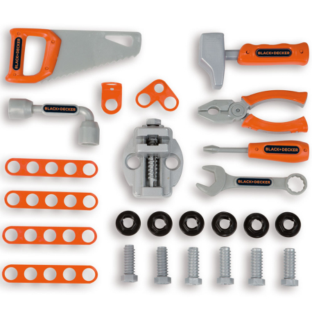 Atelier Smoby Black & Decker Bricolo Smart Workbench cu 33 accesorii [2]