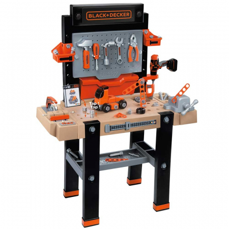 Atelier Smoby Black & Decker Bricolo Ultimate cu accesorii [0]
