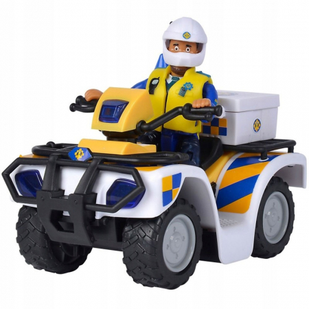 ATV Simba Fireman Sam Police cu figurina Malcolm si accesorii [0]
