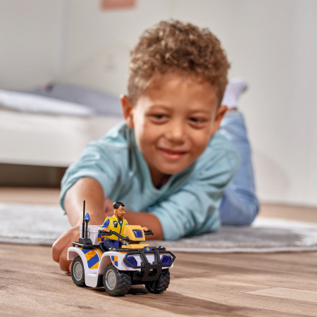 ATV Simba Fireman Sam Police cu figurina Malcolm si accesorii [9]