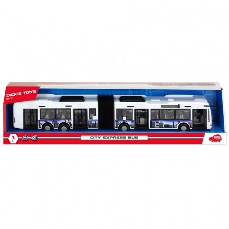Autobuz Dickie Toys City Express Bus alb [3]