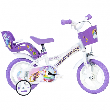 JUCĂRII PENTRU EXTERIOR - Bicicleta copii Dino Bikes 12' Unicorn Academy
