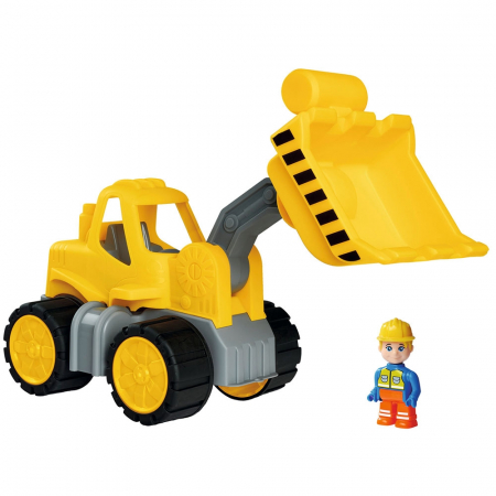 Buldozer Big Power Worker Wheel Loader cu figurina [0]