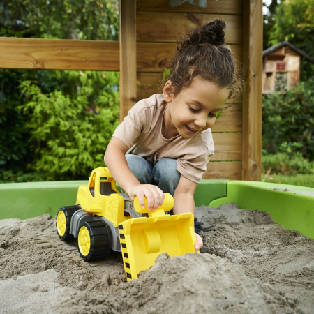 Buldozer Big Power Worker Wheel Loader cu figurina [3]