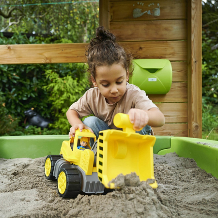 Buldozer Big Power Worker Wheel Loader cu figurina [6]