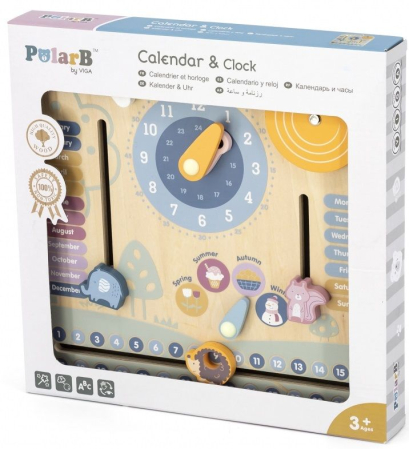 Calendar educativ din lemn in limba engleza, PolarB [1]