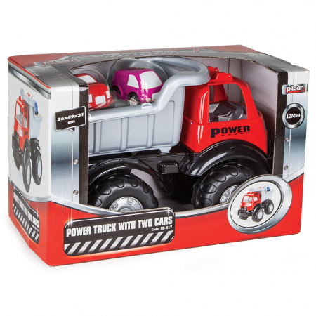 Camion basculant Pilsan Power Truck cu 2 masinute [3]