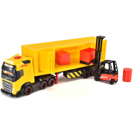 Camion Dickie Toys DHL Heavy Truck 35 cm cu lumini si sunete [5]