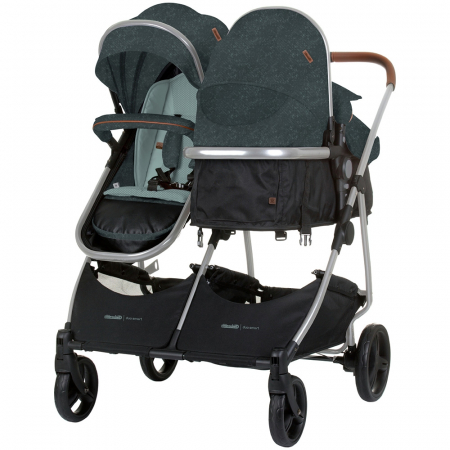 CĂRUCIOARE 2 in 1 - Carucior gemeni Chipolino Duo Smart 2 in 1 basil