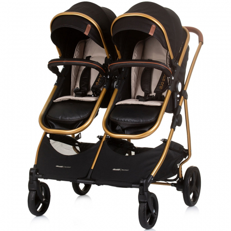 Carucior gemeni Chipolino Duo Smart 2 in 1 obsidian gold [5]