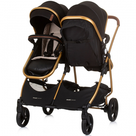 Carucior gemeni Chipolino Duo Smart 2 in 1 obsidian gold [3]