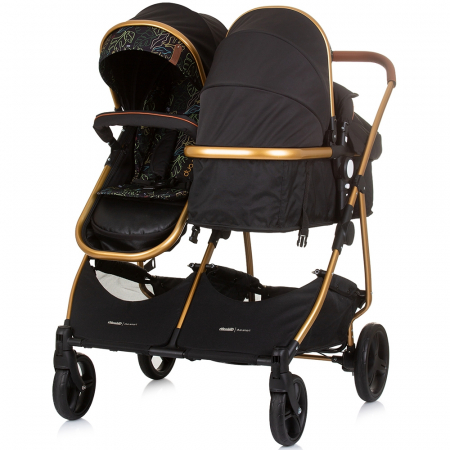 Carucior gemeni Chipolino Duo Smart 2 in 1 obsidian leaves [4]