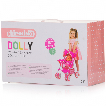 Carucior pentru papusi Chipolino Dolly multicolor [5]