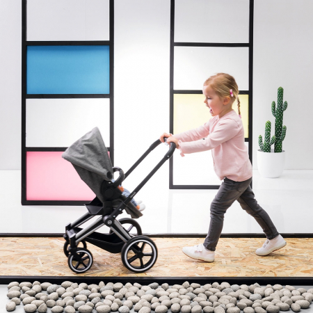 Carucior pentru papusi Smoby Cybex Corolle gri [16]