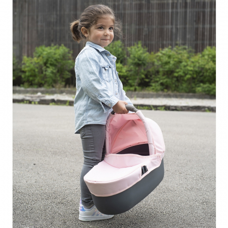Carucior pentru papusi Smoby Quinny Combi 3 in 1 pink [8]