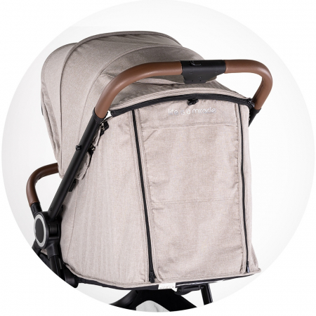 Carucior sport Chipolino Ultera cu husa picioare tiramisu [7]