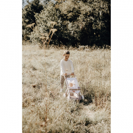 Carucior sport pentru papusi Smoby Baby Nurse Poussette crem [4]