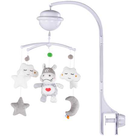 CAMERA COPILULUI - Carusel muzical pentru patut cu proiector Chipolino Hippo