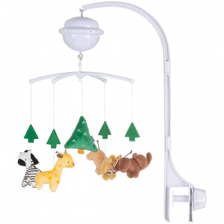 CARUSEL MUZICAL - Carusel muzical pentru patut cu proiector Chipolino Jungle