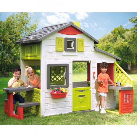 Casuta pentru copii Smoby Friends Playhouse Neo cu bucatarie [4]