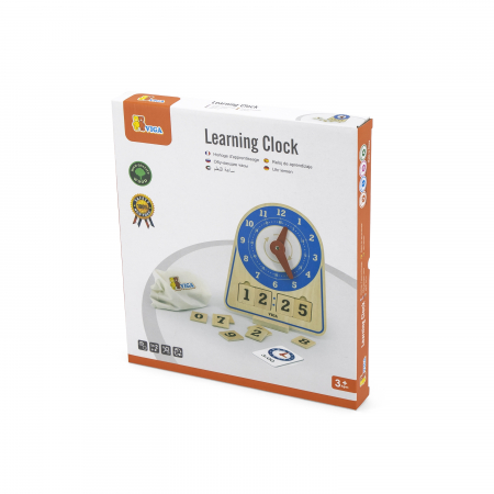 Ceas educativ din lemn - Învaţă să citeşti ceasul [5]