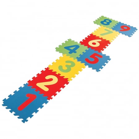 Covoras puzzle cu cifre pentru copii Pilsan Educational Polyethylene Play Mat [1]