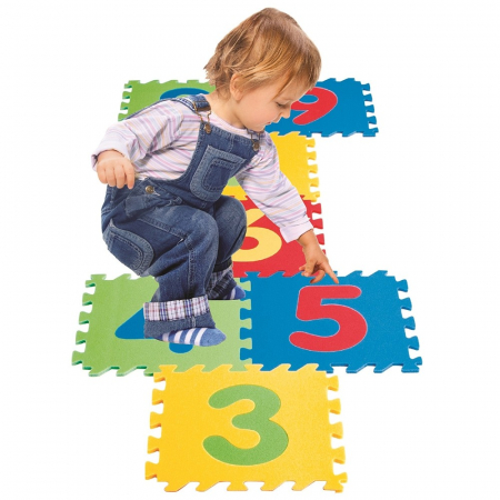 Covoras puzzle cu cifre pentru copii Pilsan Educational Polyethylene Play Mat [3]