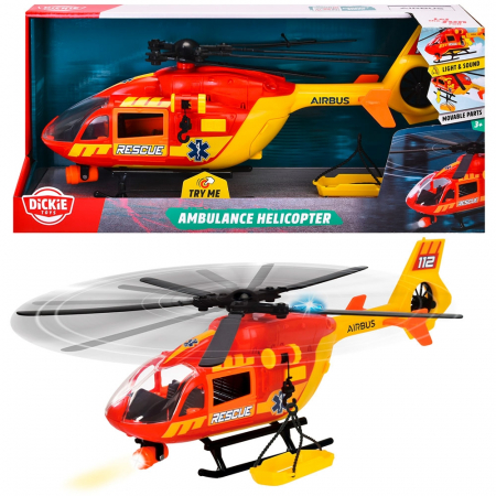 Elicopter de salvare Dickie Toys Airbus H145 1:36 36 cm cu lumini si sunete [11]