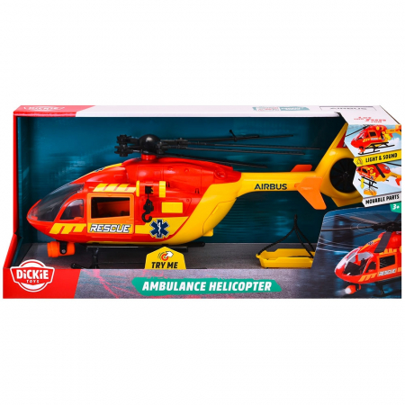 Elicopter de salvare Dickie Toys Airbus H145 1:36 36 cm cu lumini si sunete [12]