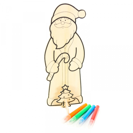 JUCĂRII CREATIVE - Figurina de colorat – Mos Nicolae