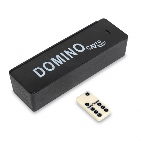 Joc Domino clasic cu 28 piese, cu insertie metalica, Cayro [0]