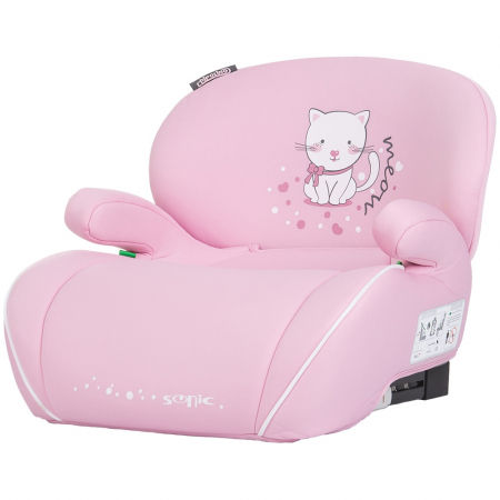 SCAUNE AUTO COPII - Inaltator auto Chipolino Sonic I-Size 125-150 cm cu sistem Isofix kitten