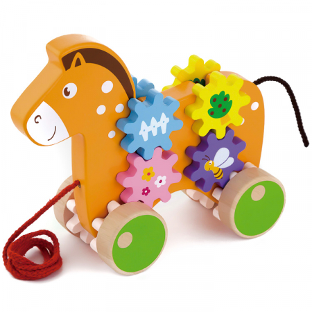 Jucarie de tras cal din lemn [0]