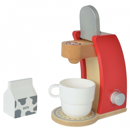 Jucarie espressor din lemn cu accesorii Eichhorn coffe machine [1]