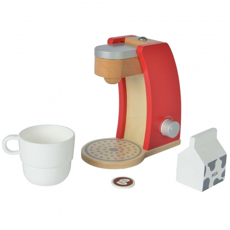Jucarie espressor din lemn cu accesorii Eichhorn coffe machine [0]
