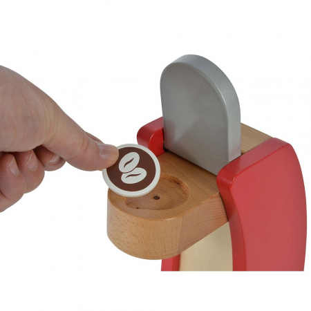 Jucarie espressor din lemn cu accesorii Eichhorn coffe machine [3]