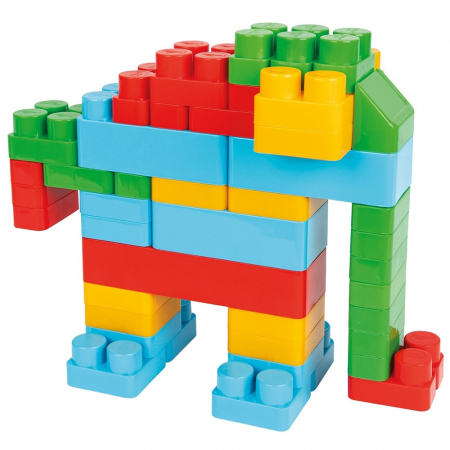 Jucarie Pilsan Cuburi de construit in cutie Jumbo Blocks 60 piese [0]