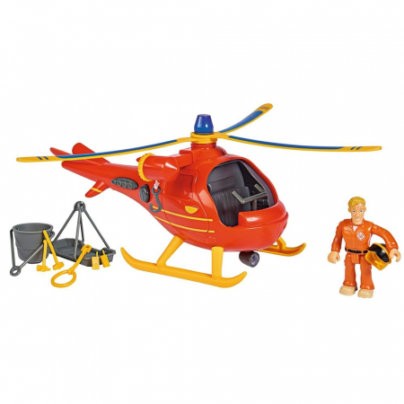 Jucarie Simba Elicopter Fireman Sam Wallaby cu figurina si accesorii [0]