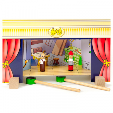 Teatru de papusi mini magnetic cu 4 povesti [3]